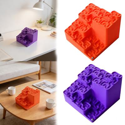 Трек, напечатанный на 3D-принтере, с дизайном кривой Гильберта, настольное украшение