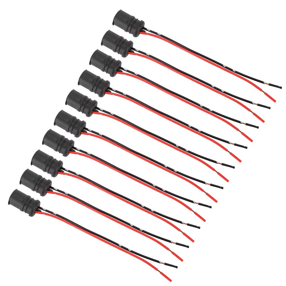 Набор из 10 шт. Мягкий штекерный соединитель для лампочки, держатель гнезда для автомобилей, мотоциклов