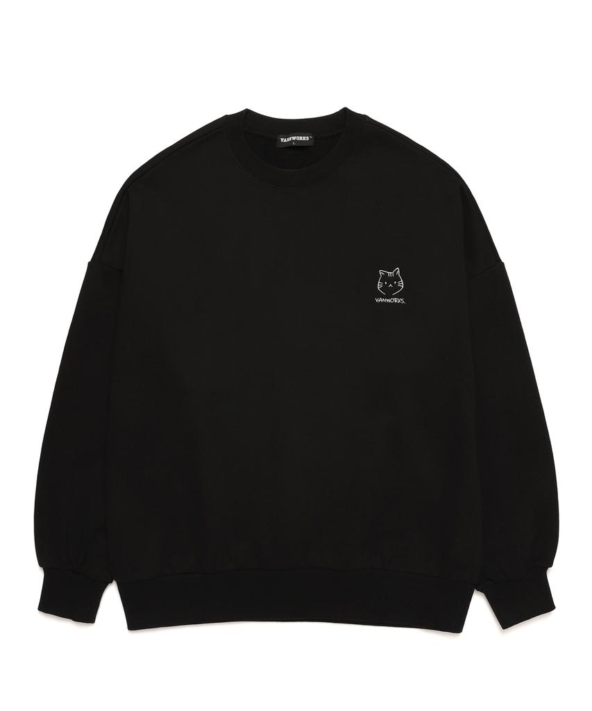 VANNWORKS [Set] Mini Character Logo Oversized Sweatshirt (Vlsmix005)
