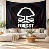 Nottingham Forest Wall Tapestry, Soft Fabric Wall Hanging, Decorative Backdrop For Bedroom Home Wall Art