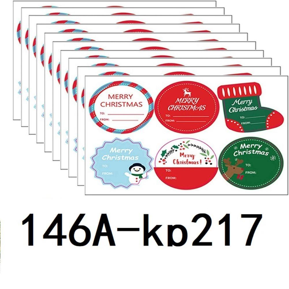 10 листов/упаковка Наклейки «Счастливого Рождества» в смешанном стиле, наклейки-этикетки для подарочной упаковки, карточки для фестивальной вечеринки