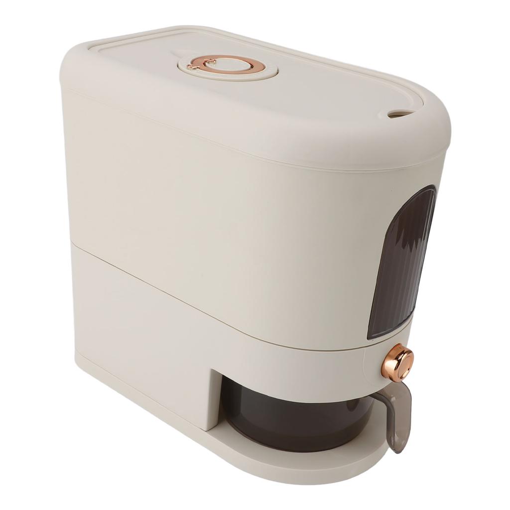 Диспенсер для риса 5 кг, многоцелевой, автоматический, для круп, бытовой диспенсер для хлопьев, ведро с крышкой для кухни, для сои, кукурузы