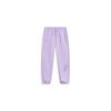 Li Ning Sports Lifestyle Series Solid Color Logo Print Knitted Cuffed Joggers Women Joggers Light-Purple AYKT518-7
