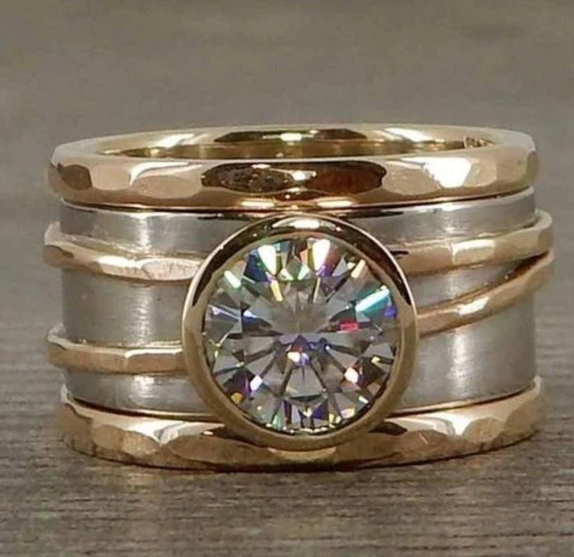 Gorgeous Luxury Rings for Women Wedding Engagement Accessories Unique Female Ring Fashion Jewelry Gifts