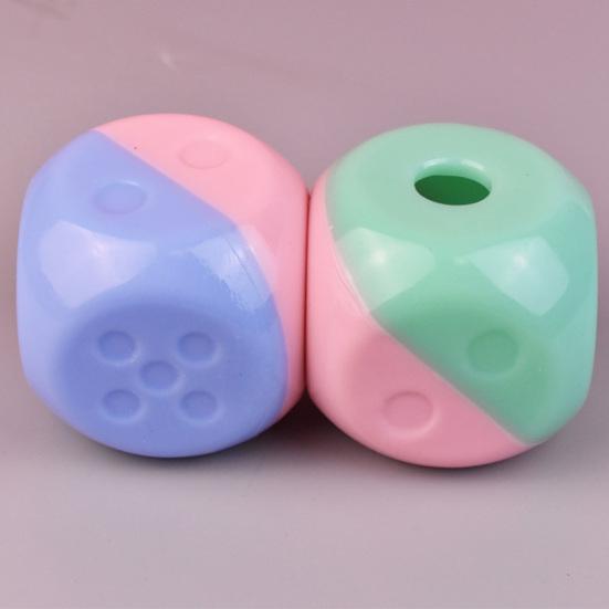 Протекающий пищевой шарик для домашних животных, прочный, устойчивый к укусам, в форме кубика, интерактивный диспенсер для лакомств для собак, игрушка, товары для домашних животных