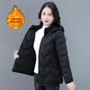 Women's Thickened Winter Cotton Jacket Women's Casual Hooded Coat Warmth Comfortable Mom Clothes Middle-Aged And Elderly Fashion