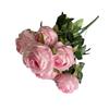 9 Heads Rose Artificial Flower Multicolor Flower Bouquet Lifelike Flowers  Party Supplies