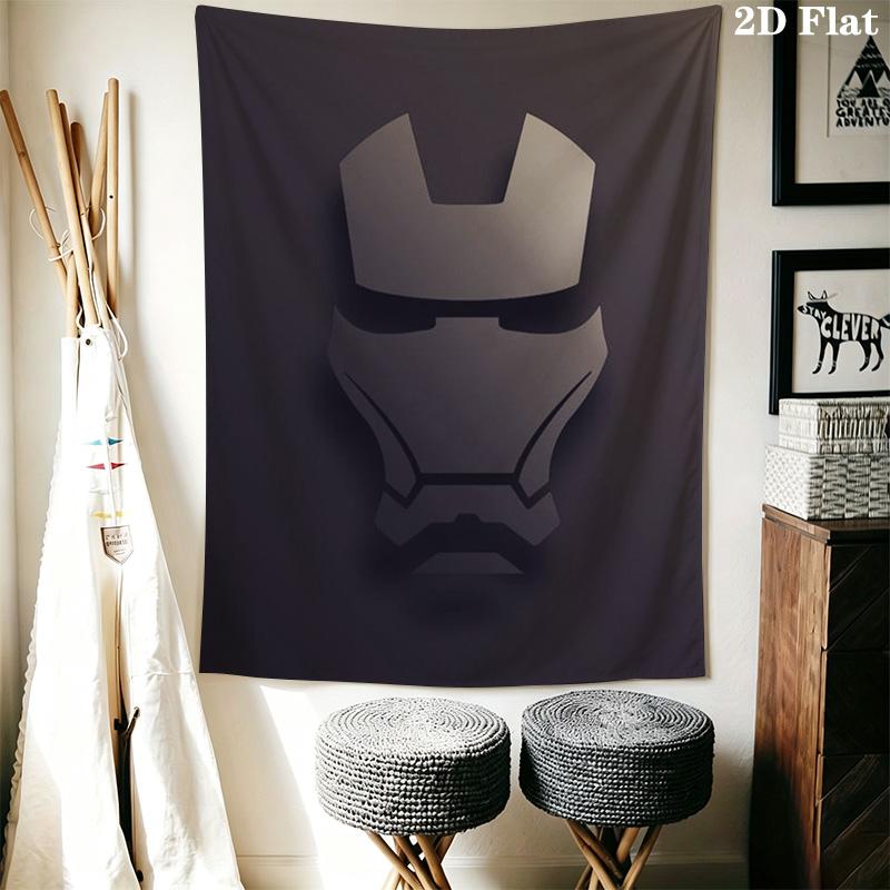 Iron Man Minimalist Tapestry Tapestry Fashion Print Wallmounted Background Wall Hanging Cloth Home Decor Christmas Gift