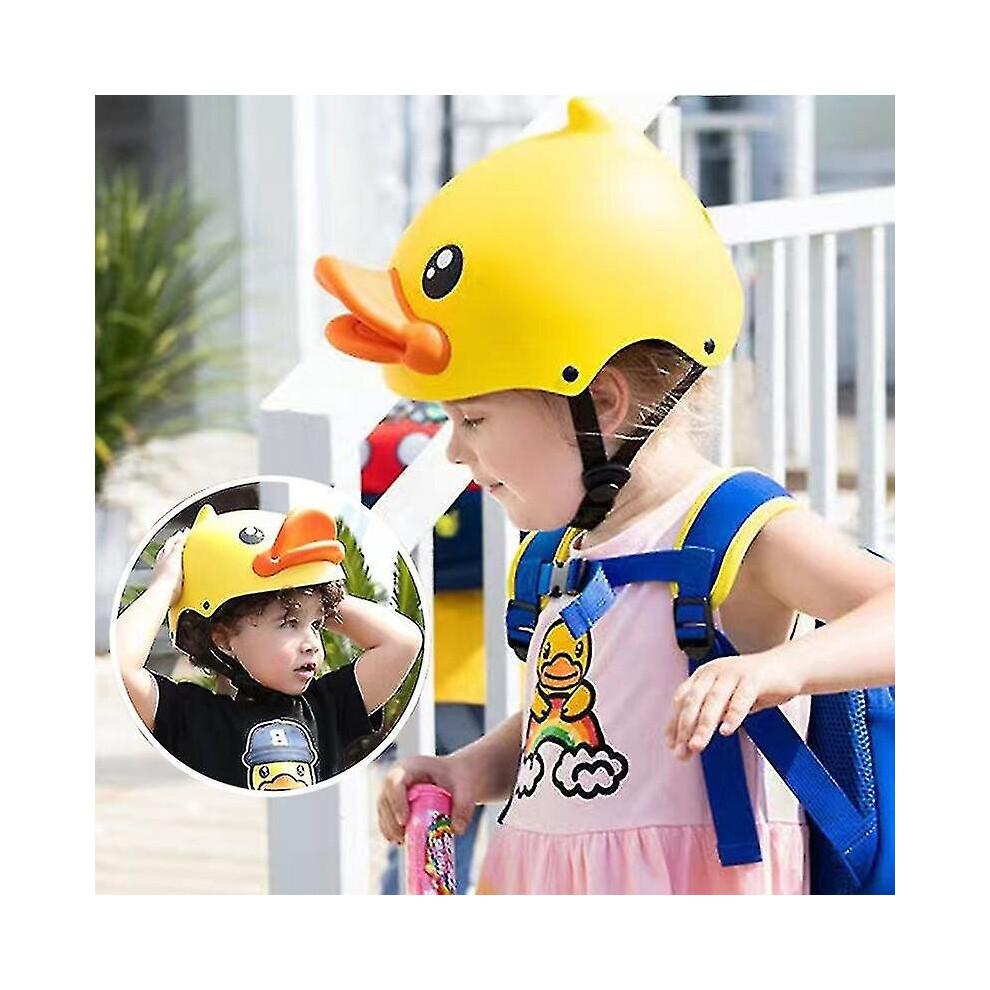 Kids Bicycle Helmet, Cute 3d Yellow Duck , Boys Girls 48-58cm, Bike Skateboard Skating Scooter