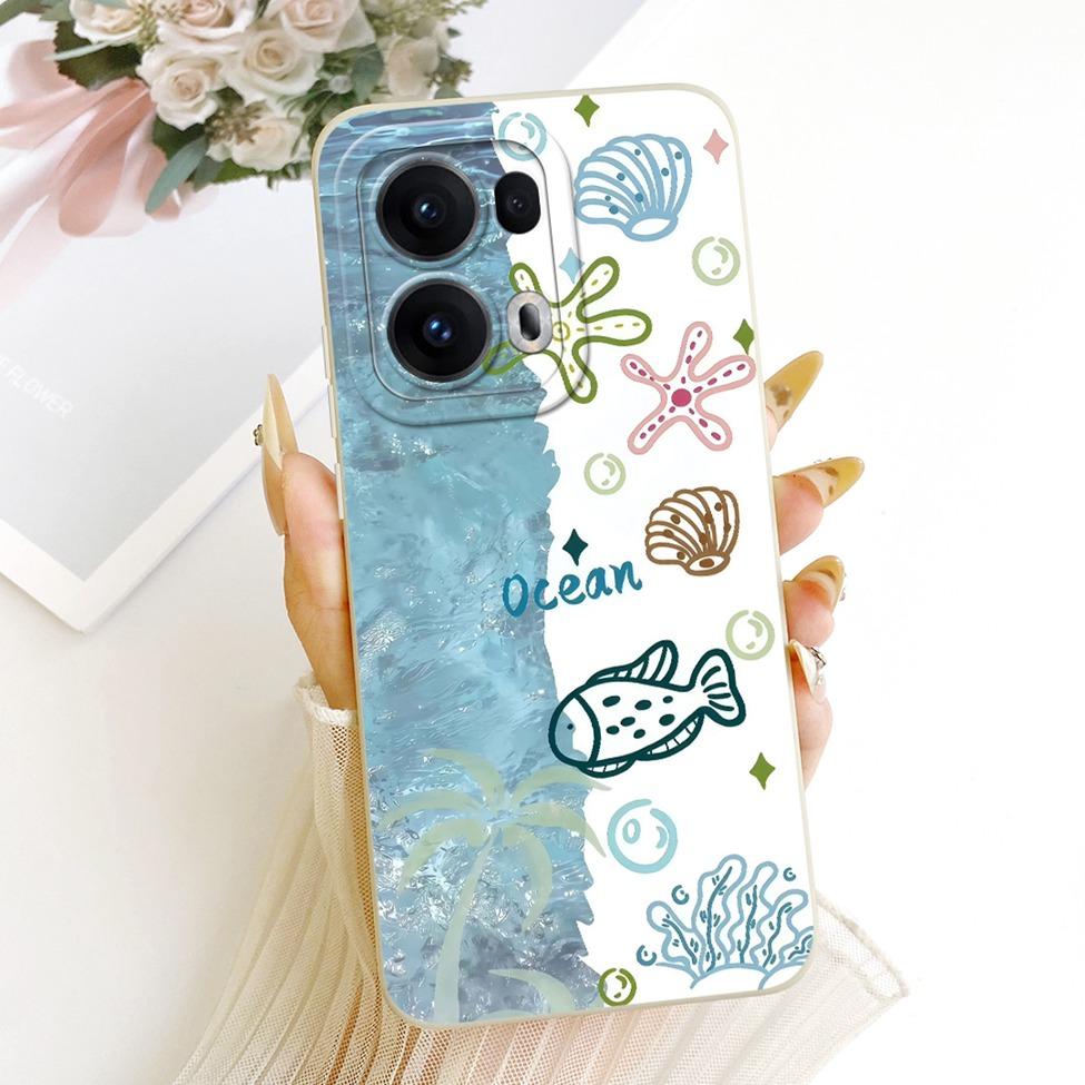 Чехол для Oppo Reno 13 Pro Силиконовый Роскошный Модный Крутой Кавайный Милый Расписной Чехол для Oppo Reno13 Pro CPH2697 PKK110 Корпус