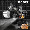 HJ Models 689-714A 1/16 2.4G 16-канальный RC Экскаватор Строительная Машина Металлическое Ковш Копание 680°Вращение Распыление Светодиодный Свет RTR Игрушка