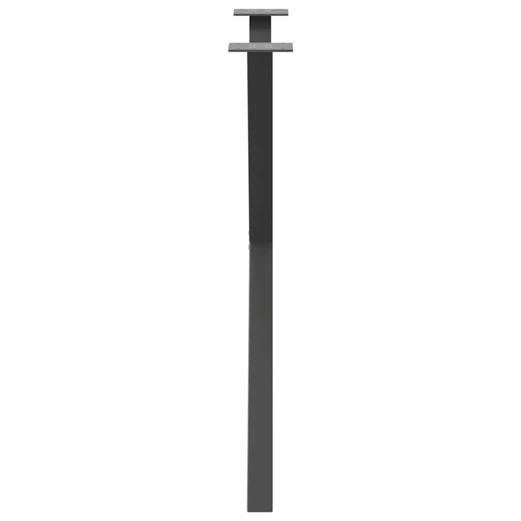 Vidaxl Nogi Do Stołu Jadalnego, 2 Szt., Antracyt, 70X(72-73) Cm, Stal