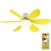 2 In 1 Socket Fan Light with Remote Control Ceiling Fans with LED Lights 3 Gear Adjustable Dimmable Fan Light for Garage Office