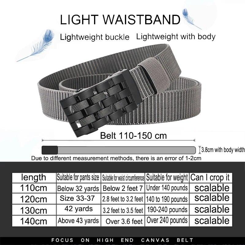 Мужской тканевый ремень, нейлоновый холст, автоматический ремень, мужской Cintures для мужчин, модный лямочный ремень, дизайнерский джинсовый рабочий ремень, мужской