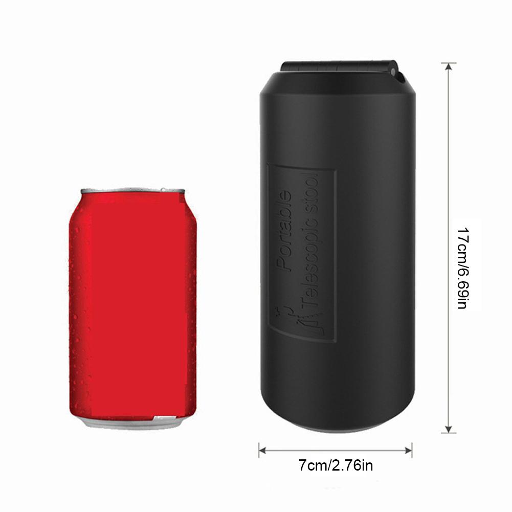 Portable Folding Chair Adjustable Foldable High Chair Subway Telescopic Stool Carry-On Folding Stool for Travel Queuing