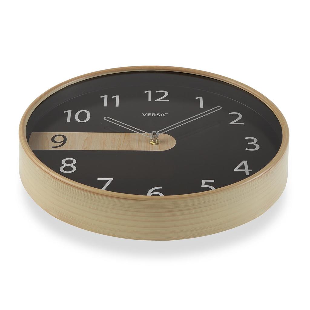 Black Wall Clock 30,5 Cm VERSA 20551081
