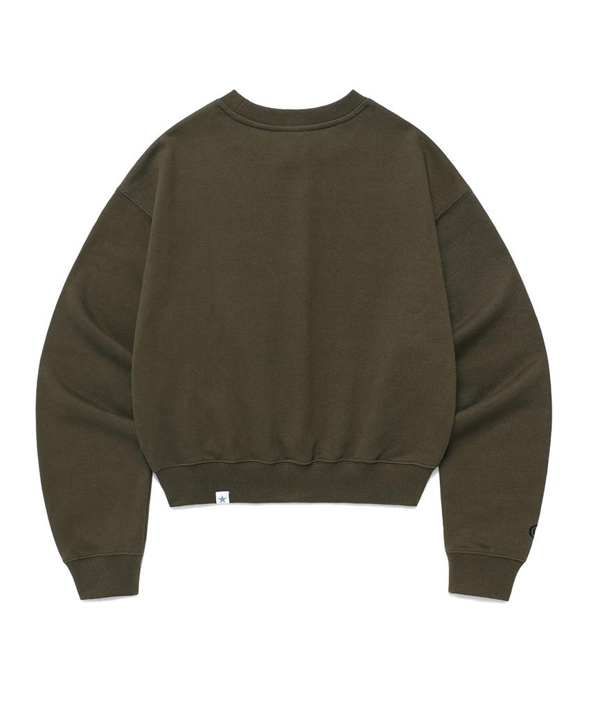 CAVISH W Classic Rose Sweatshirt Olive(Cv2Effm446A)