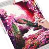 Huacan Cross-stitch Peacock 5D Full Diamond Embroidery Painting Rhinestone Pasted DIY Cross Stitch