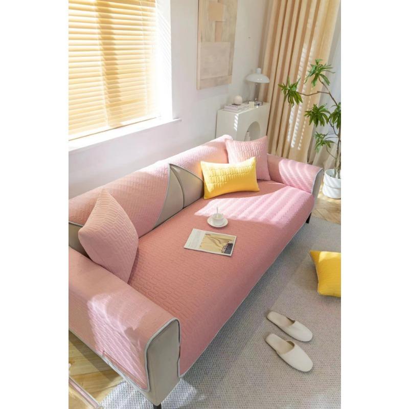Ice Silk Sofa Cushion Four Seasons Universal Non-Slip Mat Sofa Cover Slipcover Summer Summer High-End Cover Cloth