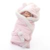 Winter Baby Boys Girls Blanket Wrap Double Layer Fleece Baby Swaddle Sleeping Bag For Newborns Baby Bedding Blanket
