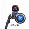 Игрушечные строительные блоки Герои Marvel Мини-кирпичики Росомаха Железный Человек Тор Собери 3D куклы игрушки праздничные подарки