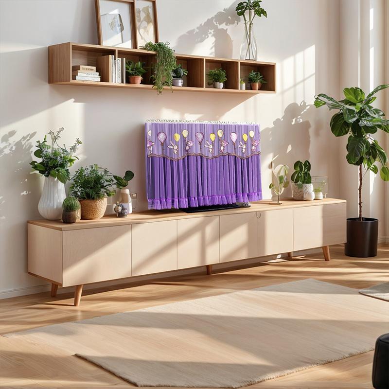 1 шт. Собака Утка Медведь Ультратонкий Телевизор ЖК Защитник 32/37-40 Дюймов Вышитое Кружево Мультяшное Животное Пылезащитный Чехол Защитный Чехол