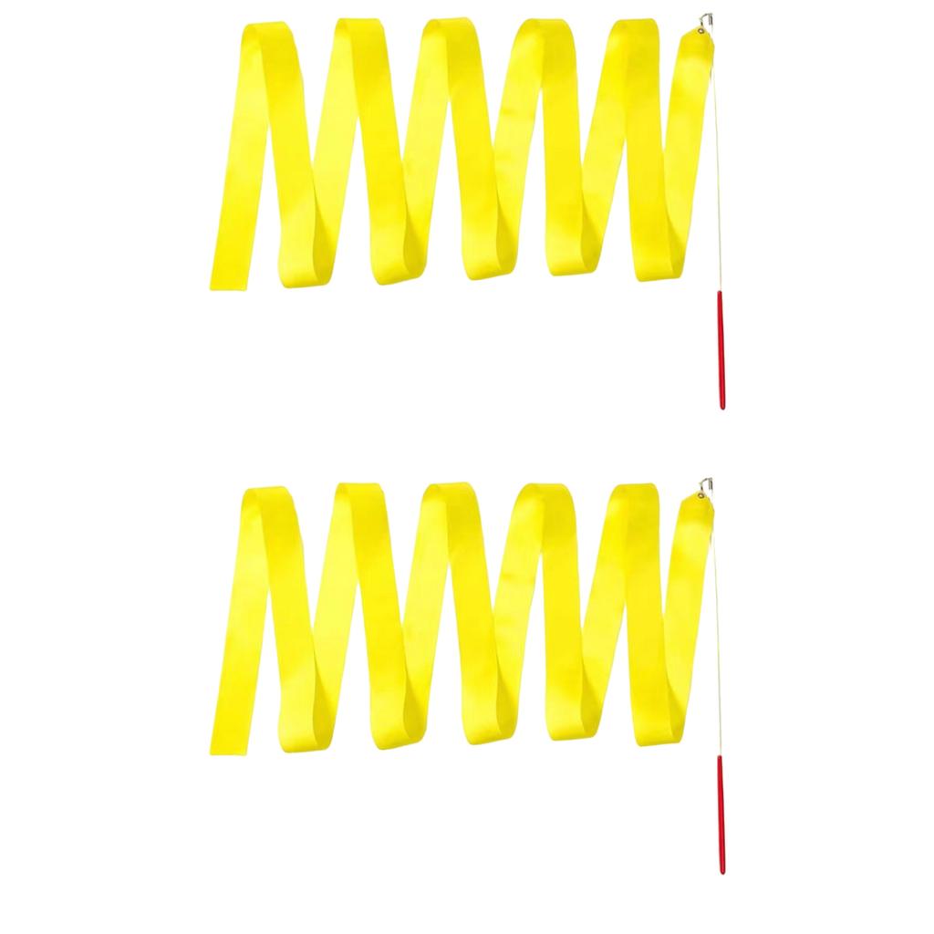 2 метра танцевальные ленты гимнастическая лента для детей красочная гимнастическая лента с палочкой для кручения лента-палочка для художественной гимнастики