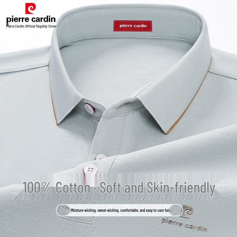 Pierre Cardin Men's 100% Cotton Short-Sleeve Polo Shirt