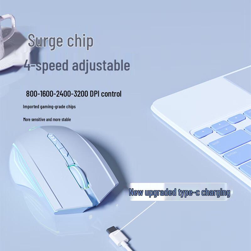 Advanced Silent RGB Rechargeable Wireless Bluetooth Mouse