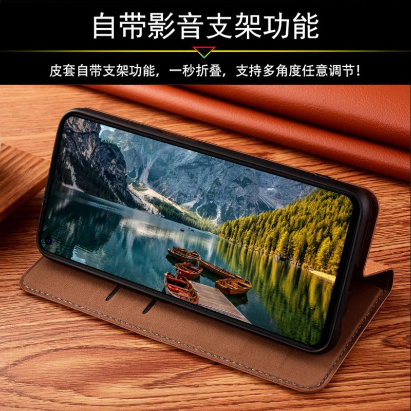 Honor 200Pro Leather Flip Case: Full Coverage, Anti-Drop, Protective Cover for Honor 100 & 90.