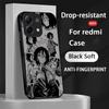 Зов ночи милая аниме девушка Чехол для телефона для Xiaomi Redmi Note 14 13 12 11 Pro Plus S 5G 14C A3 Мягкий черный чехол для телефона