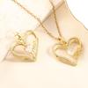 Европейское и американское ожерелье «Вечное сердце»: Медь с золотым покрытием и микро-инкрустацией цирконами - Нишевый дизайн класса люкс