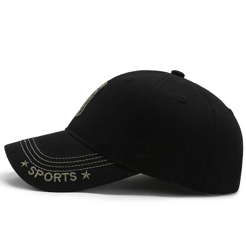 Hat Men's Versatile Camouflage Embroidered Cap Women's Tongue Cap Casual Outdoor Baseball Cap Couple Sun Hat Tide