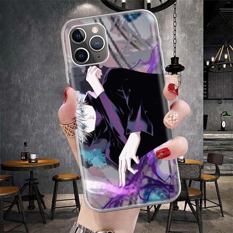 Япония Аниме JujuKaisen Мягкий Чехол Для Телефона Для IPhone 11 17 Air 16E 16 Pro Max 15 + 14 Plus 13 Mini 12 Apple 7 SE 8 Fundas Coque 11