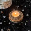 Astrology Pentagram Candlestick Table Pentacles Altars Plate Candle Holders Wood Divination Ceremony Candlestick Boards