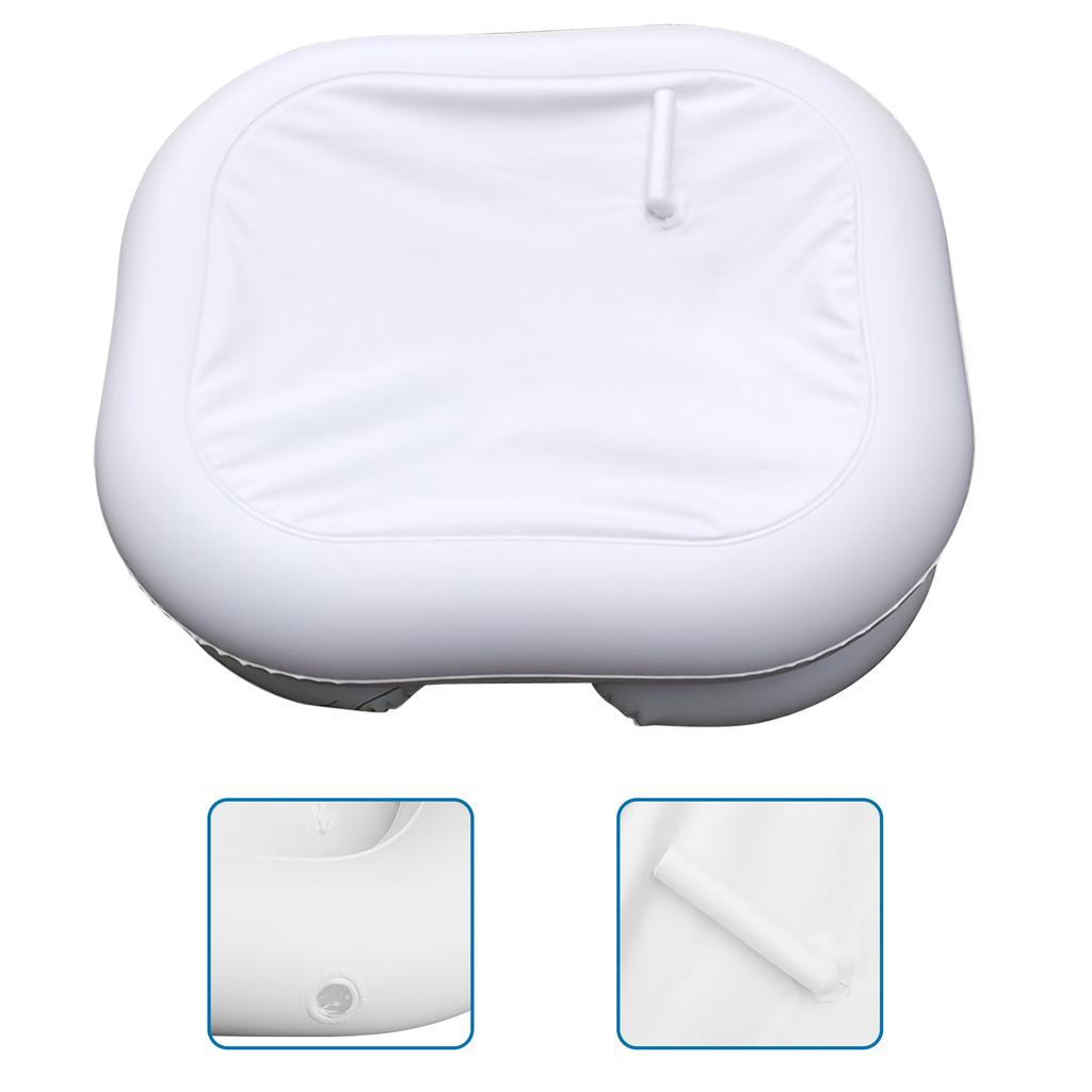 Inflatable Shampoo Basin with Tube Hair Washing Basin Wash Hair In Bed Hair Washing Bowl for Elderly Disabled Pregnant Injured