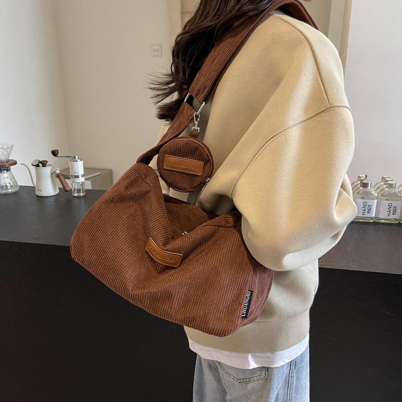 Вельветовая сумка женская сумка большая вместимость сумка через плечо