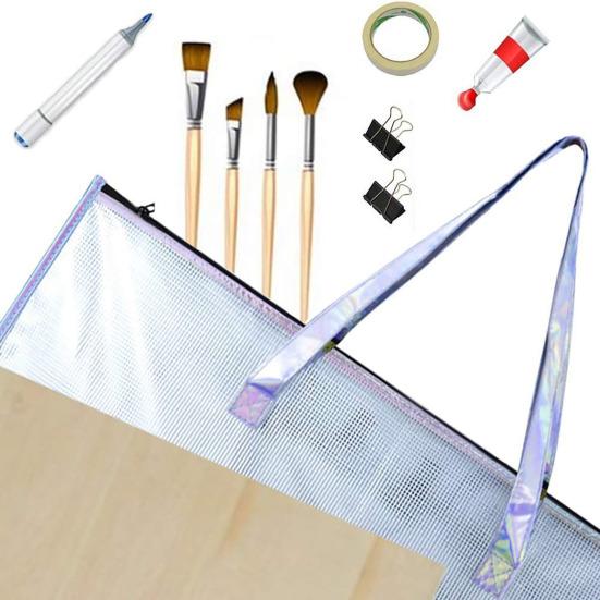 Чехол для хранения постеров, папок с досками объявлений, прозрачная сумка для переноски художественного портфолио, сумка-тоут