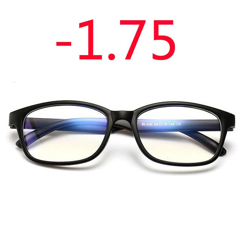 -1.0 -1.25 -1.50 -1.75 -2.0 -2.5 -3.0 До -4.0 Готовые очки для близорукости Женские Мужские Очки для Близорукости Черная Синяя Красная Оправа
