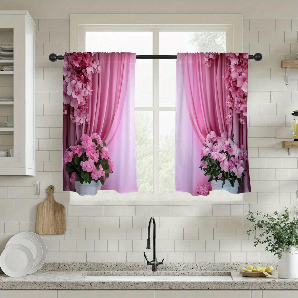 2 штуки Модные шторы с принтом под ложный фон, размер 30*65, для спальни и гостиной, украшение дома, украшение комнаты