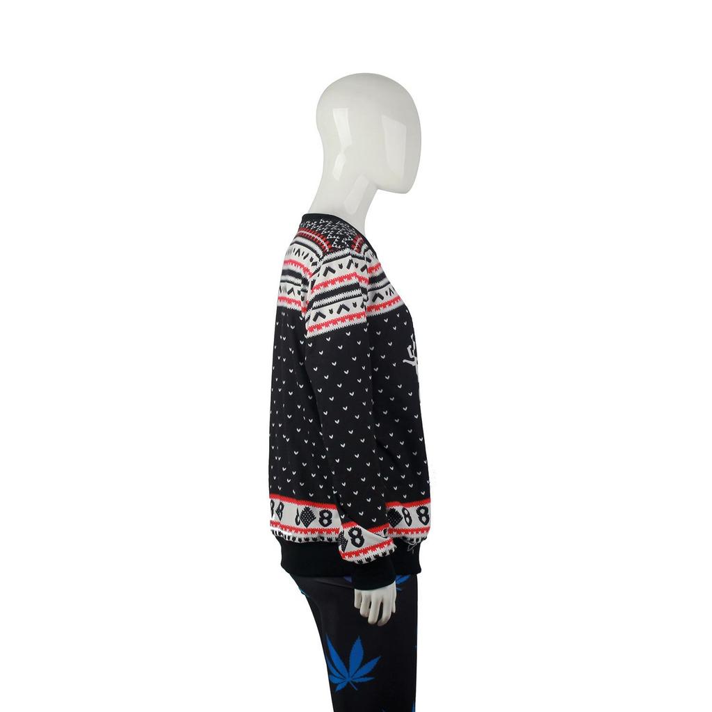 European & American Autumn/Winter Christmas Pullover: Printed Long-Sleeve Round Neck Loose Sweatshirt (SWYS009)