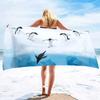 Little Penguin Printing Series Seaside Resort Beach Towel Swimming Bath Towel Sports Towel