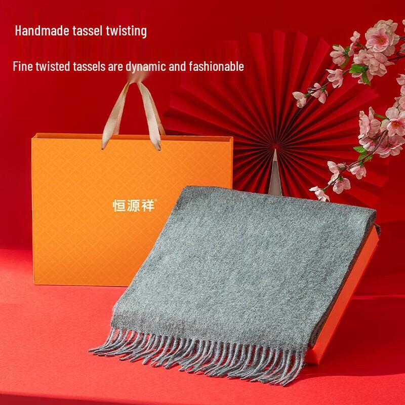 Hengyuanxiang Унисекс Теплый шарф из чистой шерсти