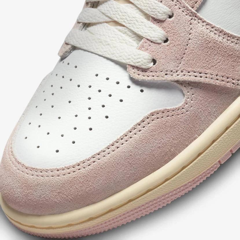FD2596-600 Nike WMNS Air Jordan 1 Retro High OG Washed Pink Бежевый Белый Слоновая кость