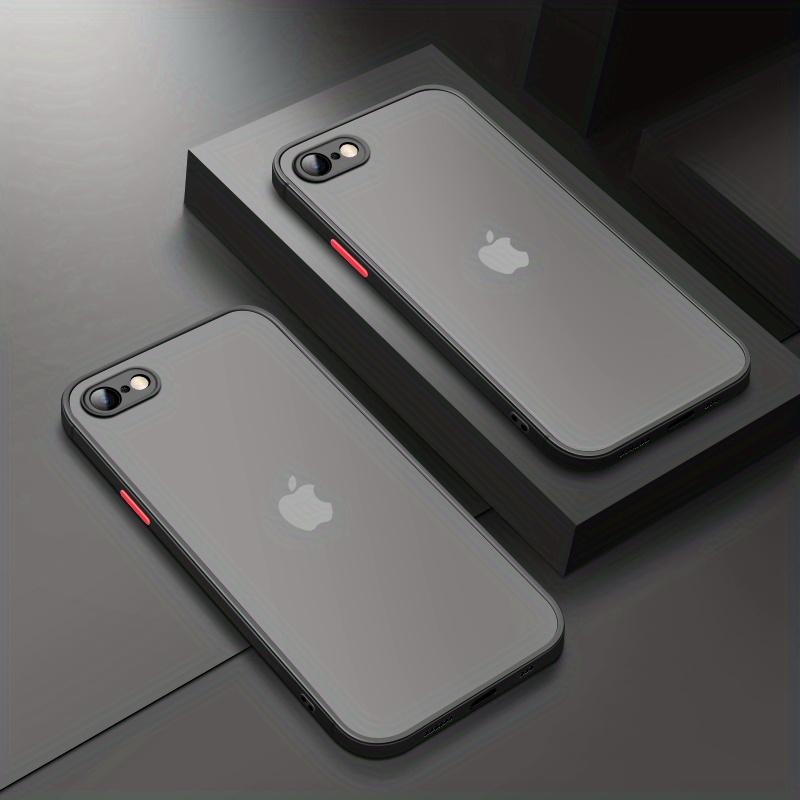 Роскошный матовый противоударный чехол для телефона iPhone 11 12 13 14 15 Pro Max Plus Mini XR X XS IPhone 7/8/SE 3/2 (Издание 2022/2020 г.) Чехлы для полного покрытия линз