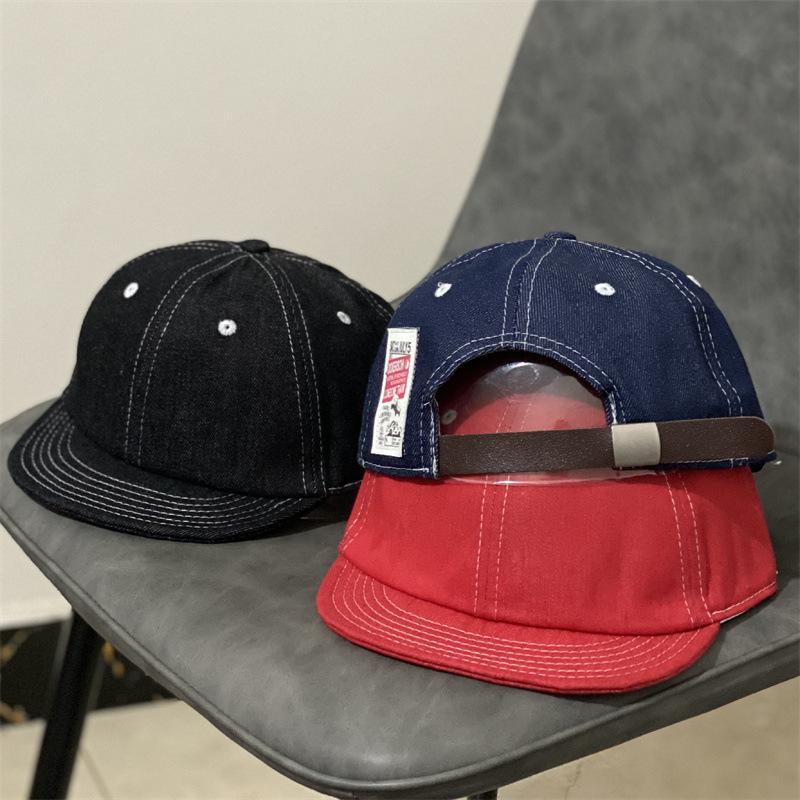 Корейская новая шляпа для активного отдыха, мужская джинсовая бейсболка с короткими полями, женская кепка от солнца