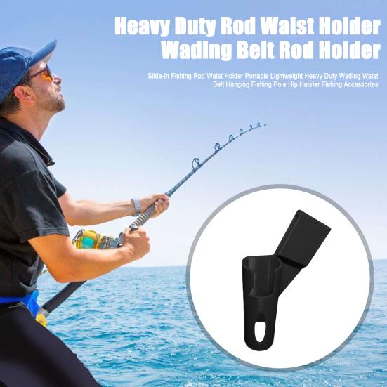 Вставной поясной держатель для удочки Портативный Легкий Сверхпрочный Забродный пояс