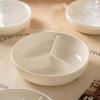 Round Divided Tray 3 Compartment Plate PP Dinner Plate New Divided Food Plate  for Kitchen Use