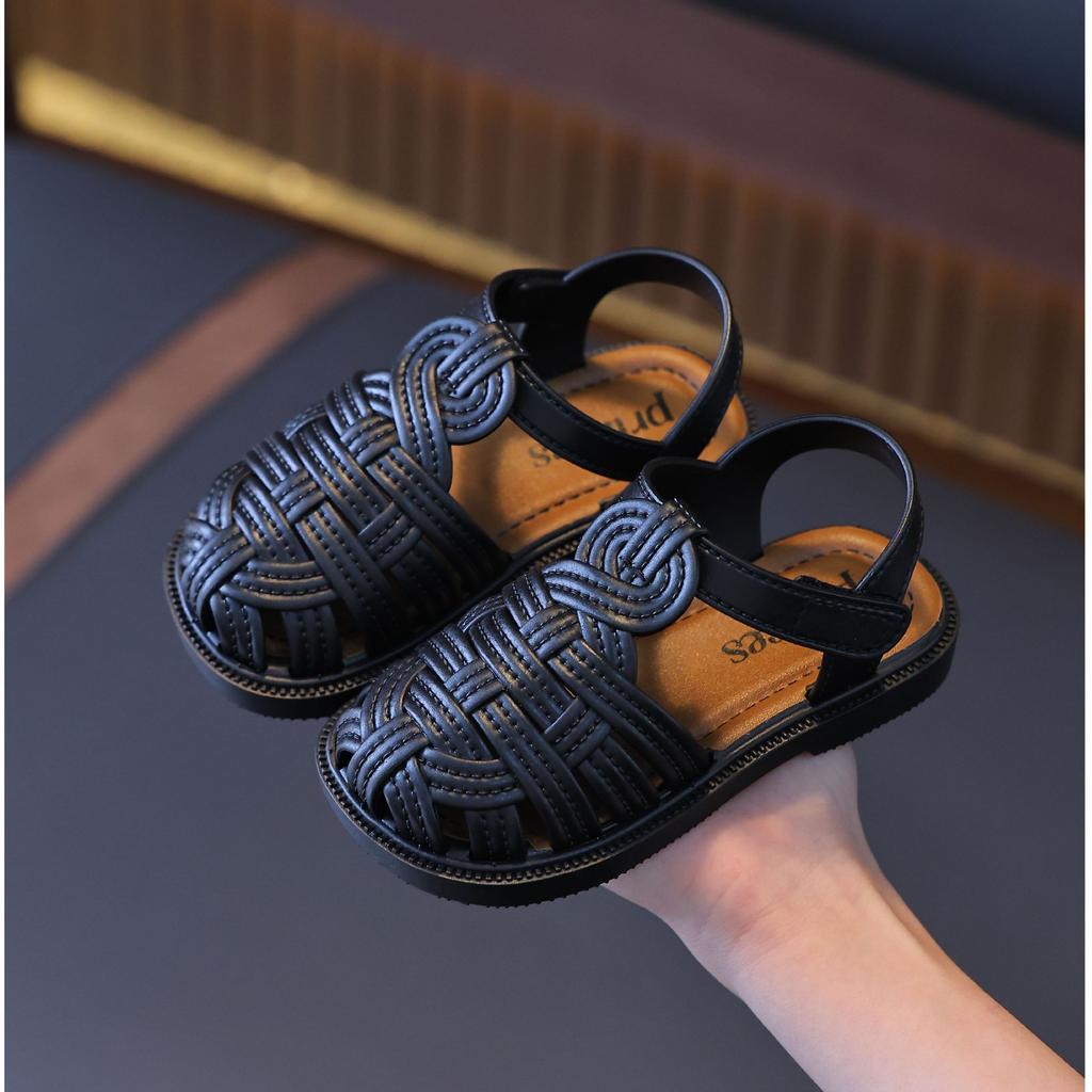 Sandals Summer Children's Woven Casual Baby Shoes Girls Beach Shoes Slipper