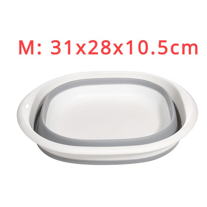 Plastic Travel Folding Wash Basin Portable Foldable Laundry Basin Safe Durable Foldable Wash Basin Bathroom Household Supplies